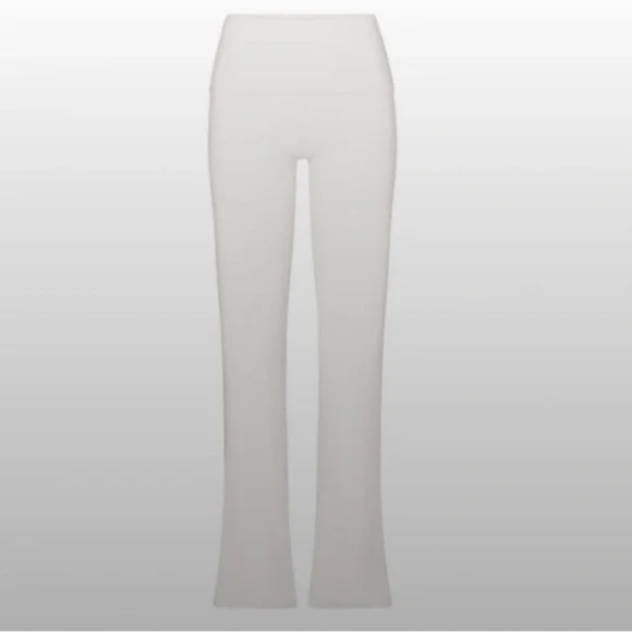 NWT SKIMS Cotton Jersey Foldover Pants -Marble Medium - Picture 2 of 11